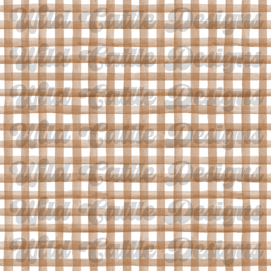 Brown distressed plaid coord seamless