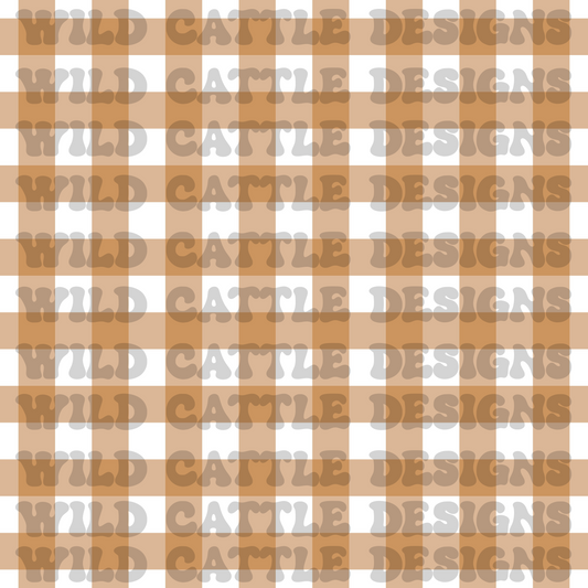 Brown gingerbread plaid