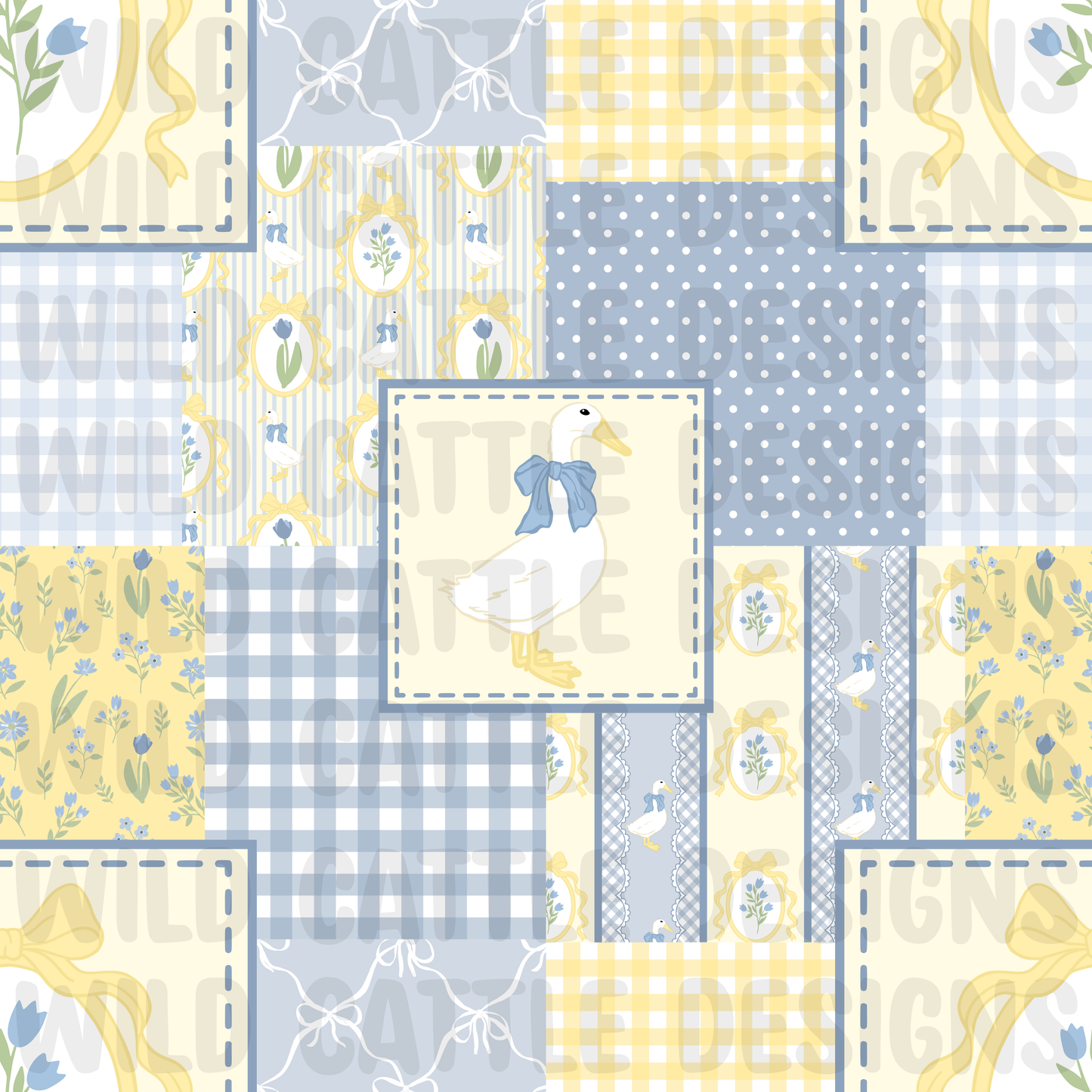 Buttercream ducks patchwork