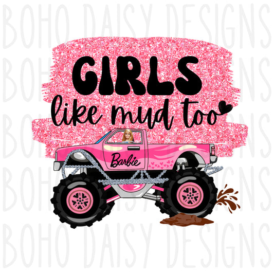 Girls Like Mud Too PNG