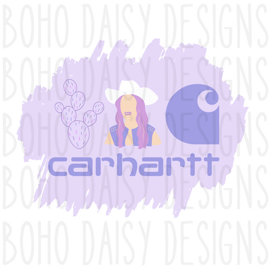 Purple Cowgirl PNG