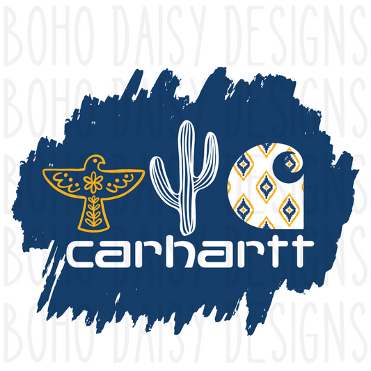 Navy & Mustard PNG