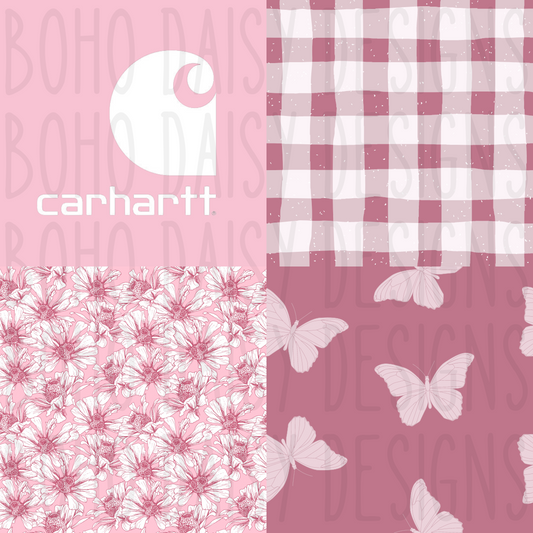 Pink Butterflies Seamless