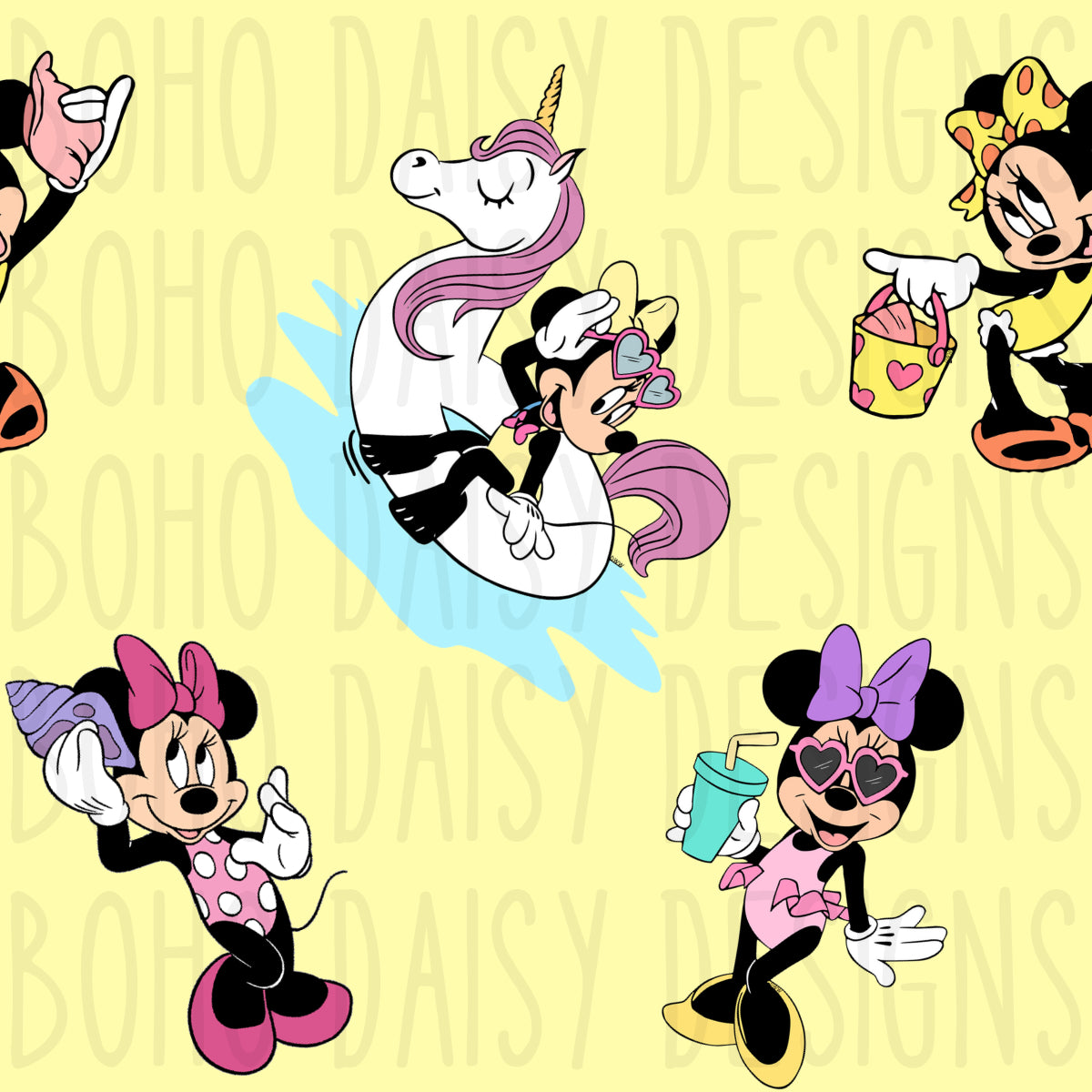 Sumer Vibes Mouse Seamless