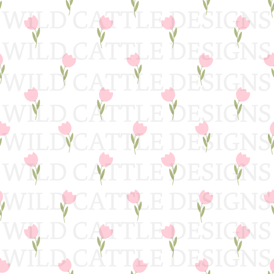 Cabbage babydoll floral seamless