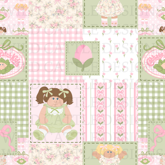 Cabbage babydoll patchwork