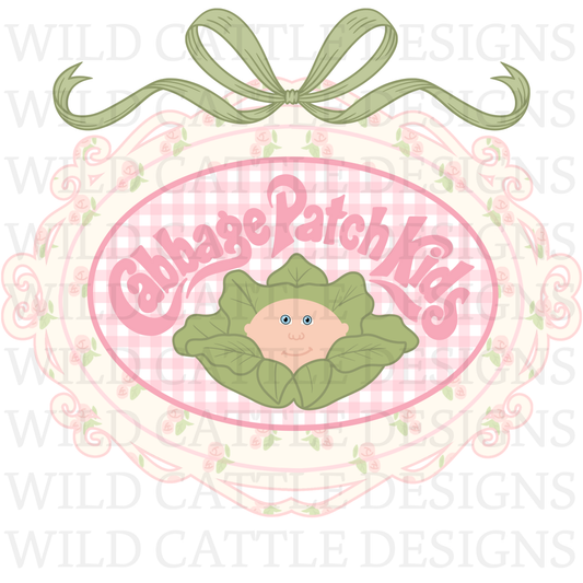 Cabbage baby doll floral png