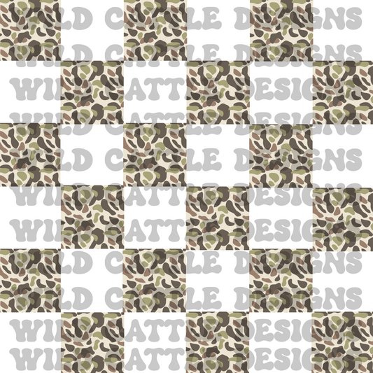 Camo checker seamless