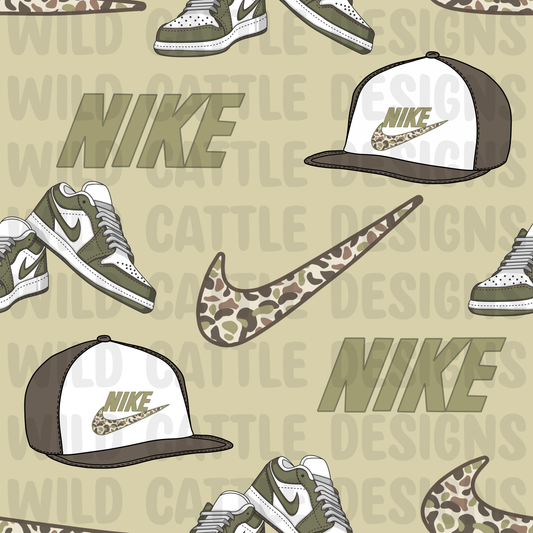 Camo checkmark things seamless