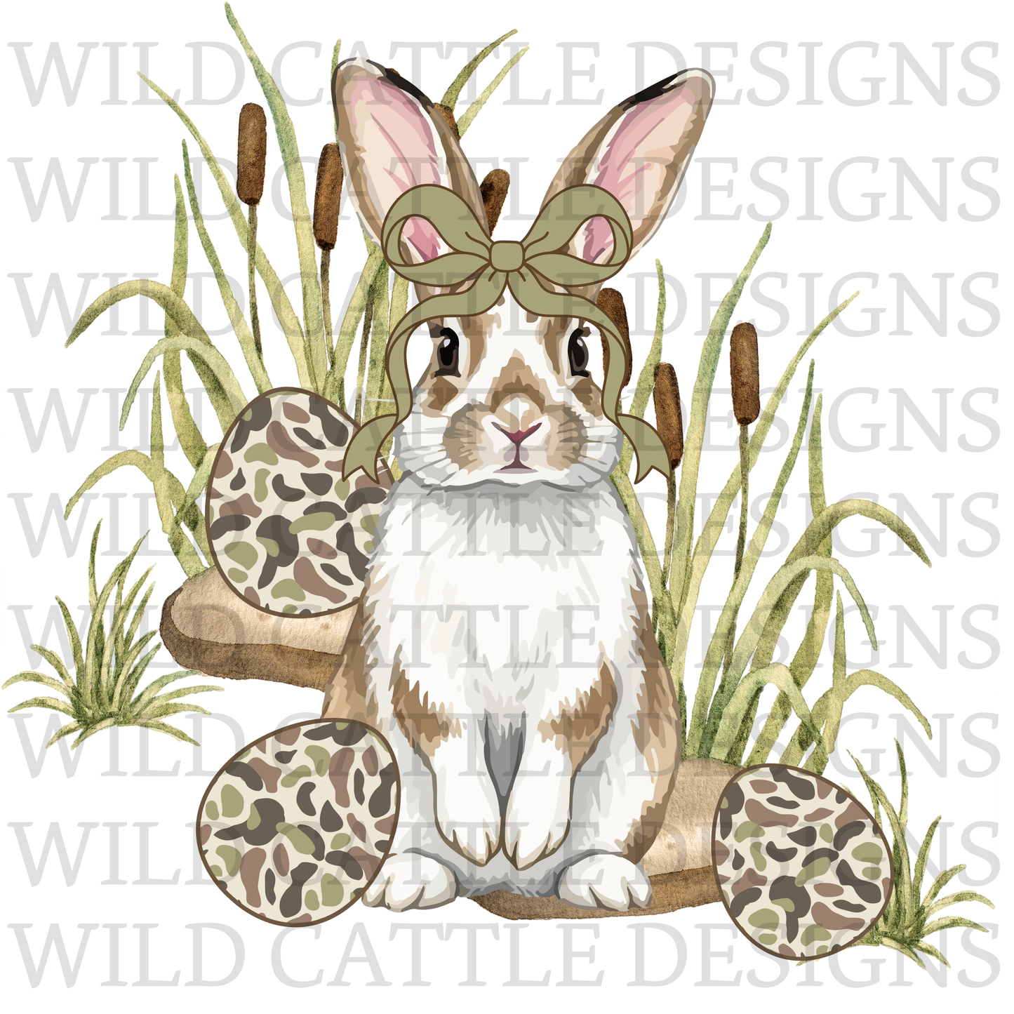 Camo girl bunny png