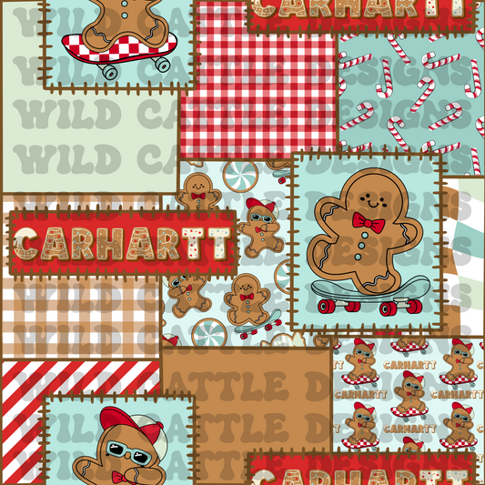 Carheart boy gingerbread patchwork