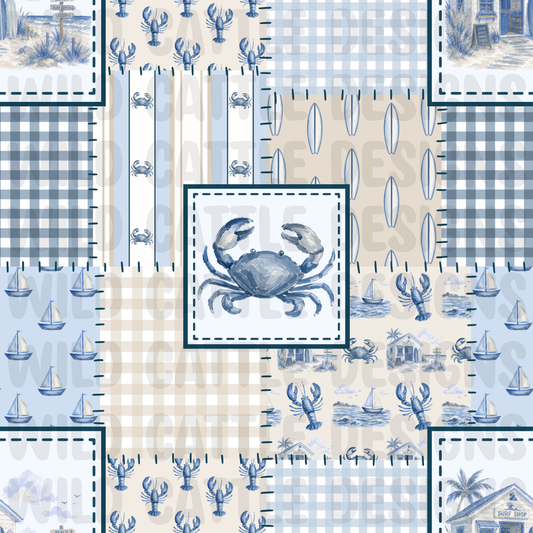 Chasing waves patchwork