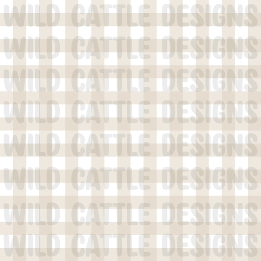 Chasing waves tan plaid