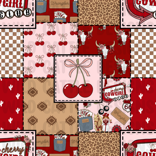 Cherry cowgirl club patchwork