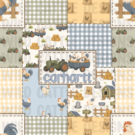 Chicken farm patchwork