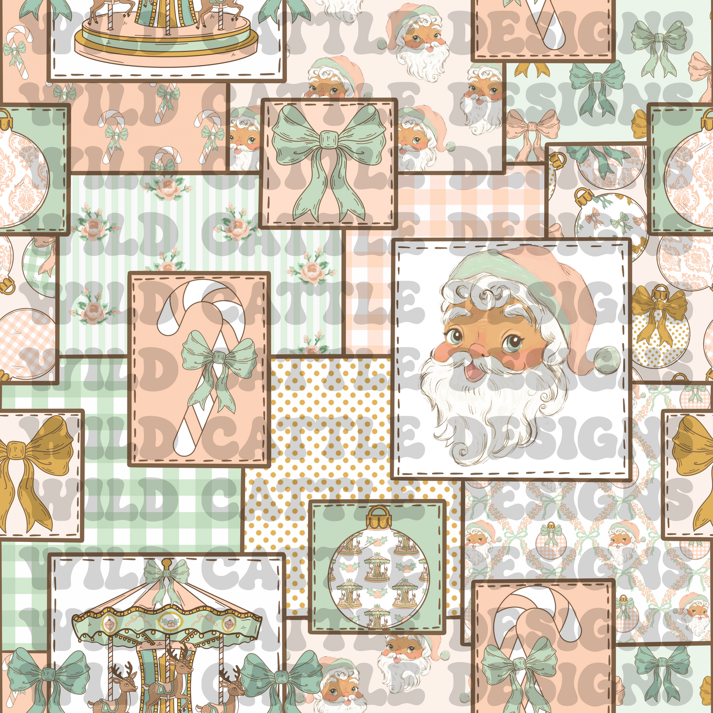 Christmas is a carousel patchwork