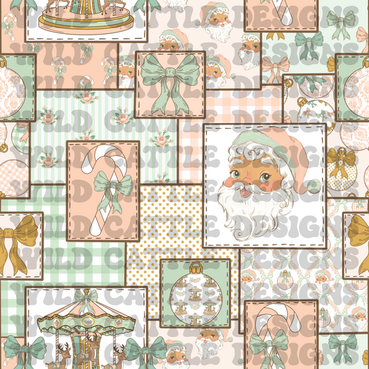 Christmas is a carousel patchwork