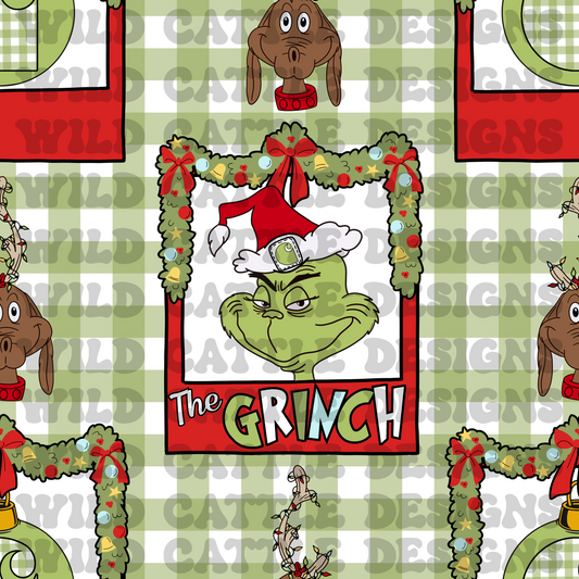 Christmas mean guy seamless