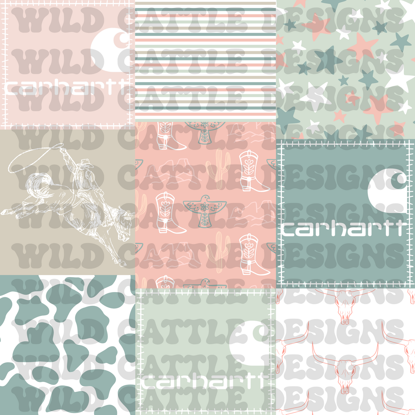 Coastal Sunset Western Patchwork