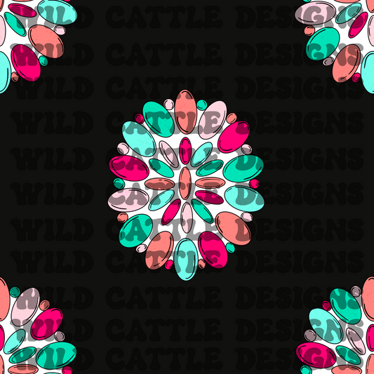Colorful concho seamless