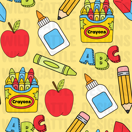 Colorful school seamless