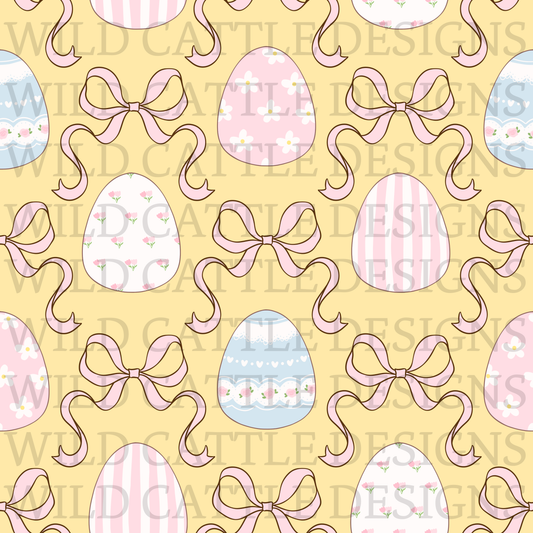 Coquette eggs seamless