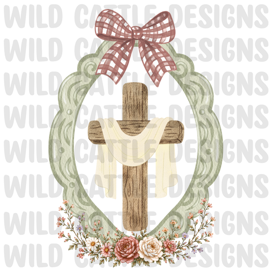 Cottage core cross png
