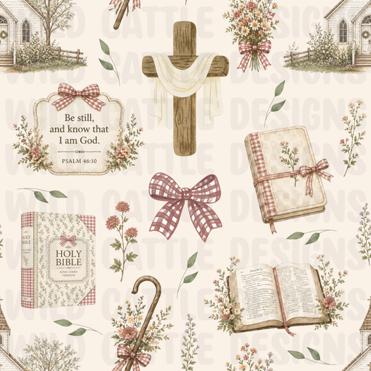 Cottage core cross seamless