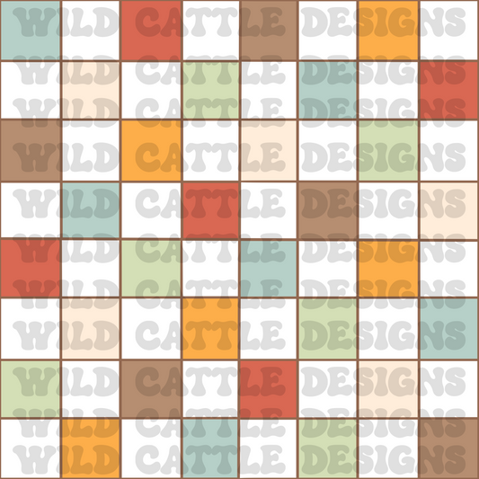 Cowboy mouse check seamless