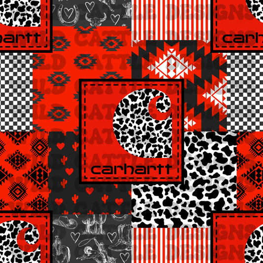 Cowboy Valentine patchwork