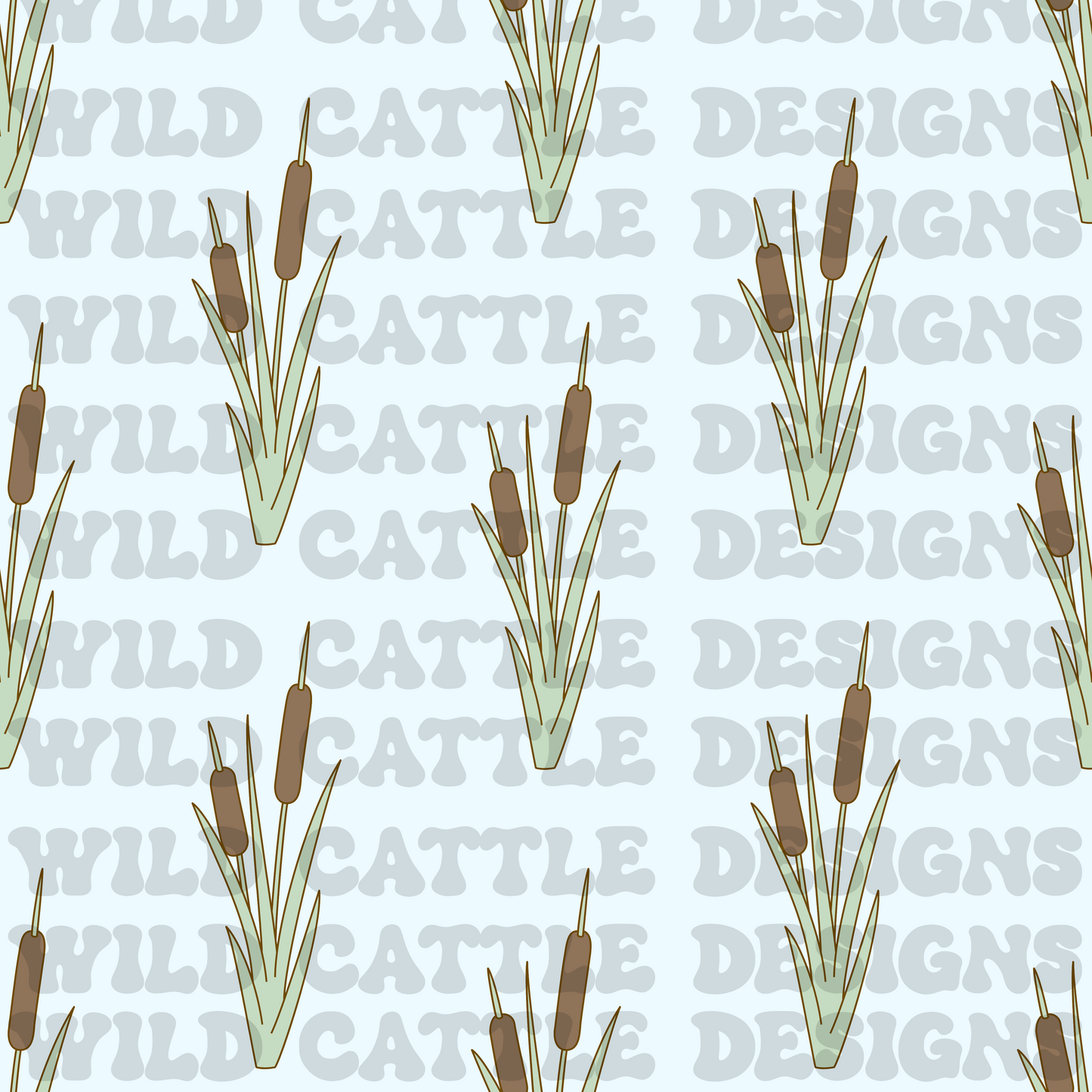 Dapper cattail seamless