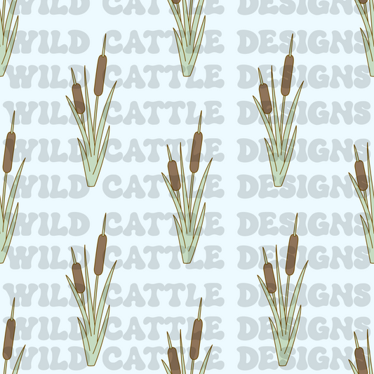 Dapper cattail seamless