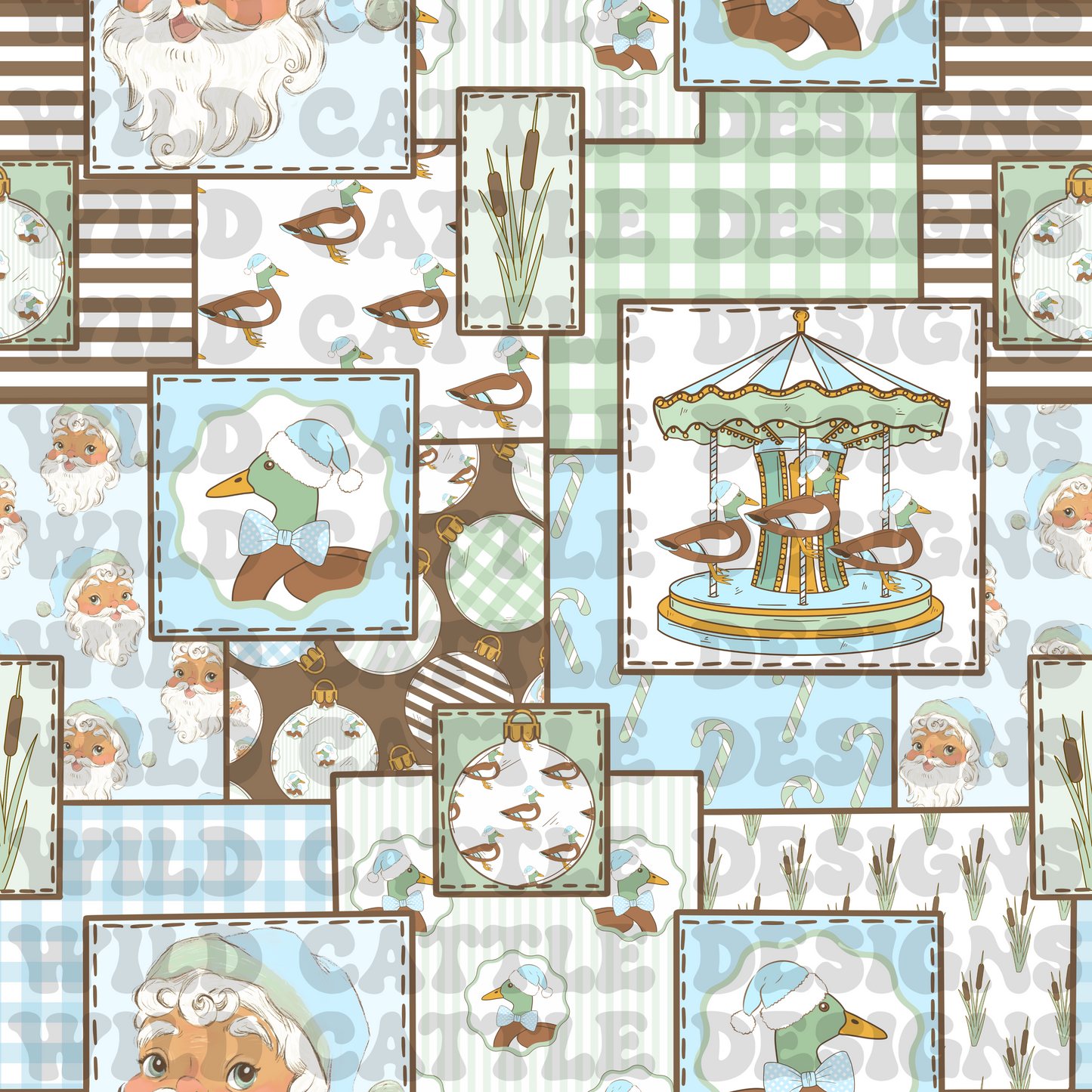 Dapper christmas duck patchwork