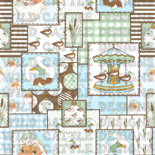 Dapper christmas duck patchwork