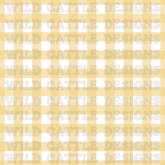 Dapper goosey yellow plaid seamless