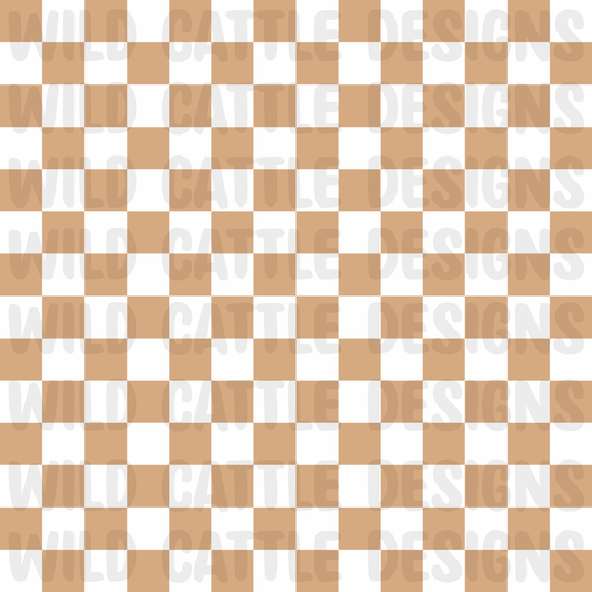 Desert cowgirl checkers