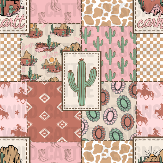 Desert cowgirl patchwork