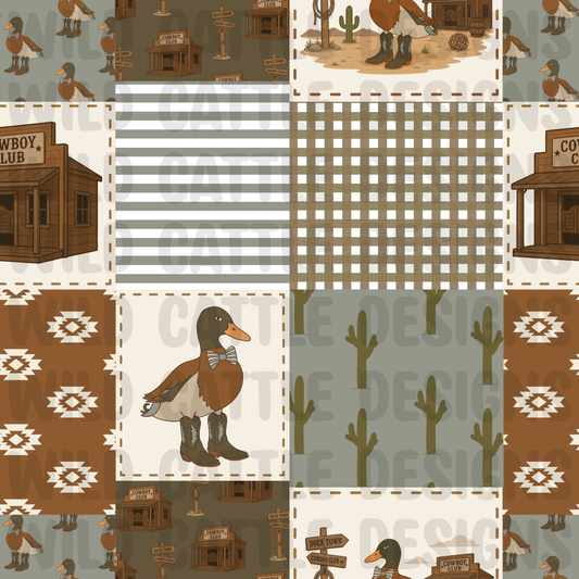 Duck cowboy club patchwork