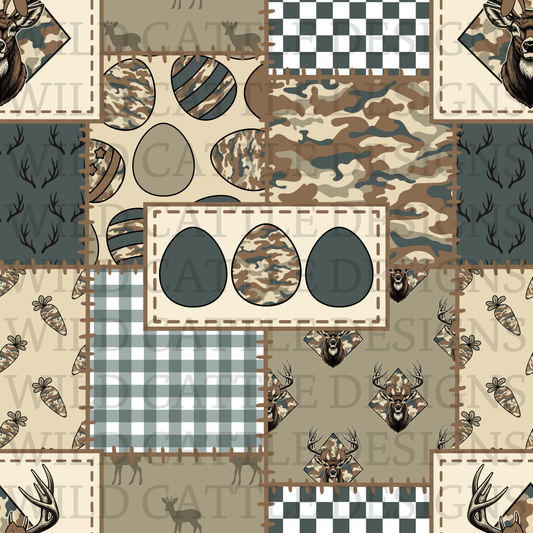 Easter deer patchwork