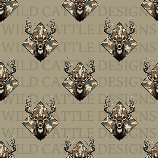 Easter deer seamless