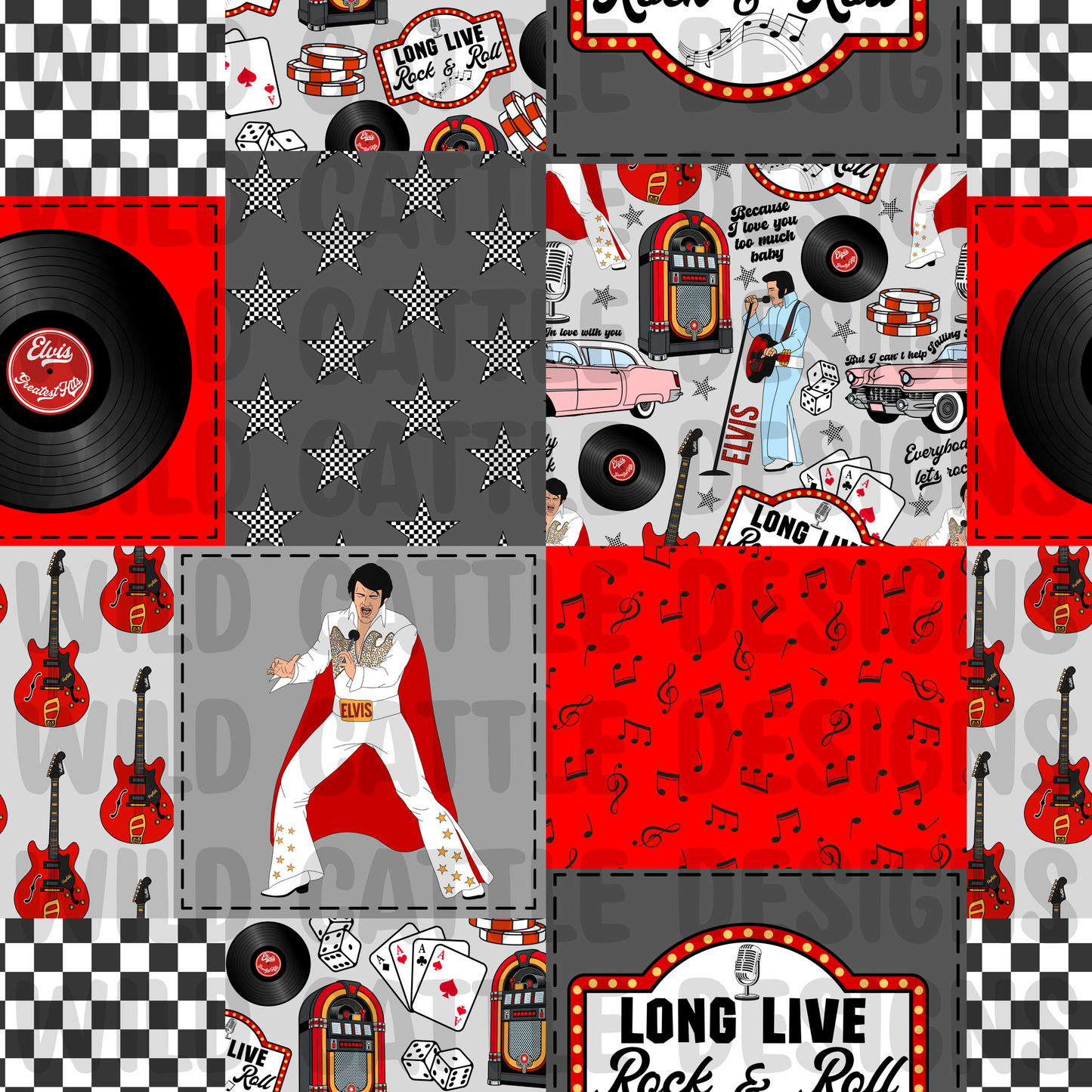 Elvis patchwork
