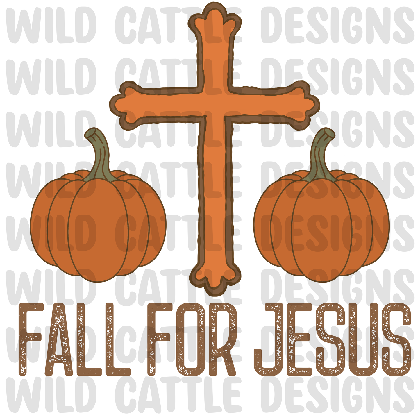 Fall for Jesus pumpkin png