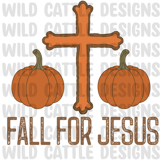 Fall for Jesus pumpkin png