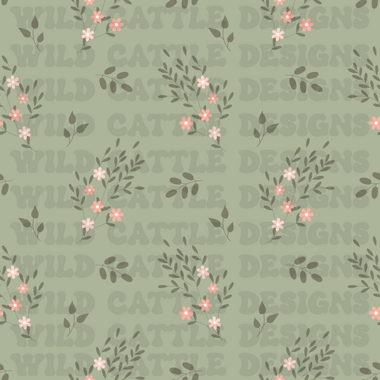 Fancy goose floral seamless