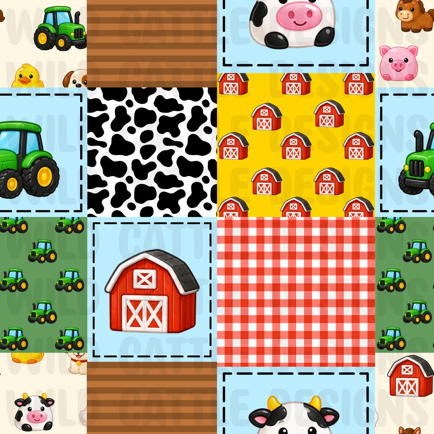 Farm squish patchwork
