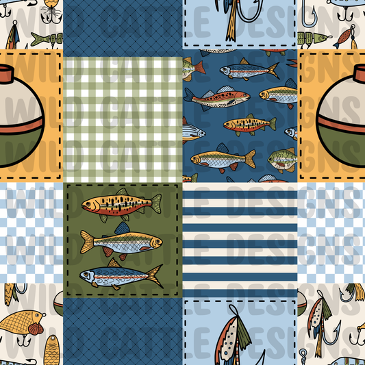 Fishing lure patchwork