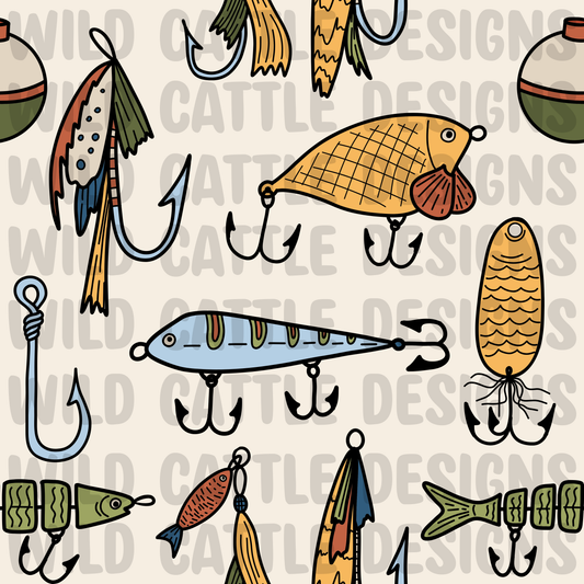 Fishing lures seamless