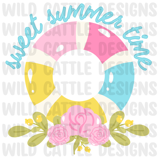 Floral pool float png