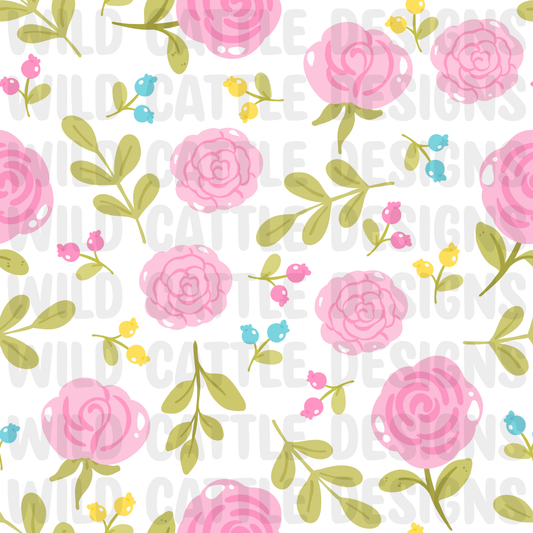 Floral pool seamless