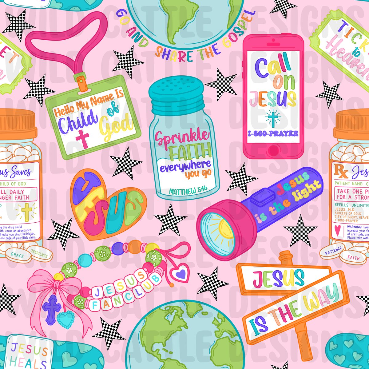 Fun child of god seamless